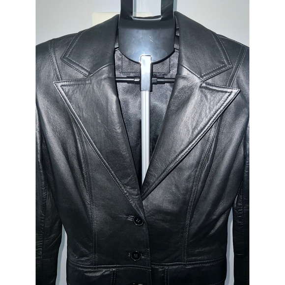 Rampage Black Leather Jacket - Picture 4 of 12